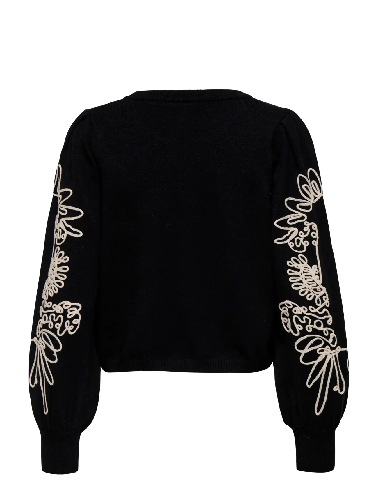 ONLY - ONLMAGNOLIA LS DETAIL PULLOVER KNT - trøjer - black - 2