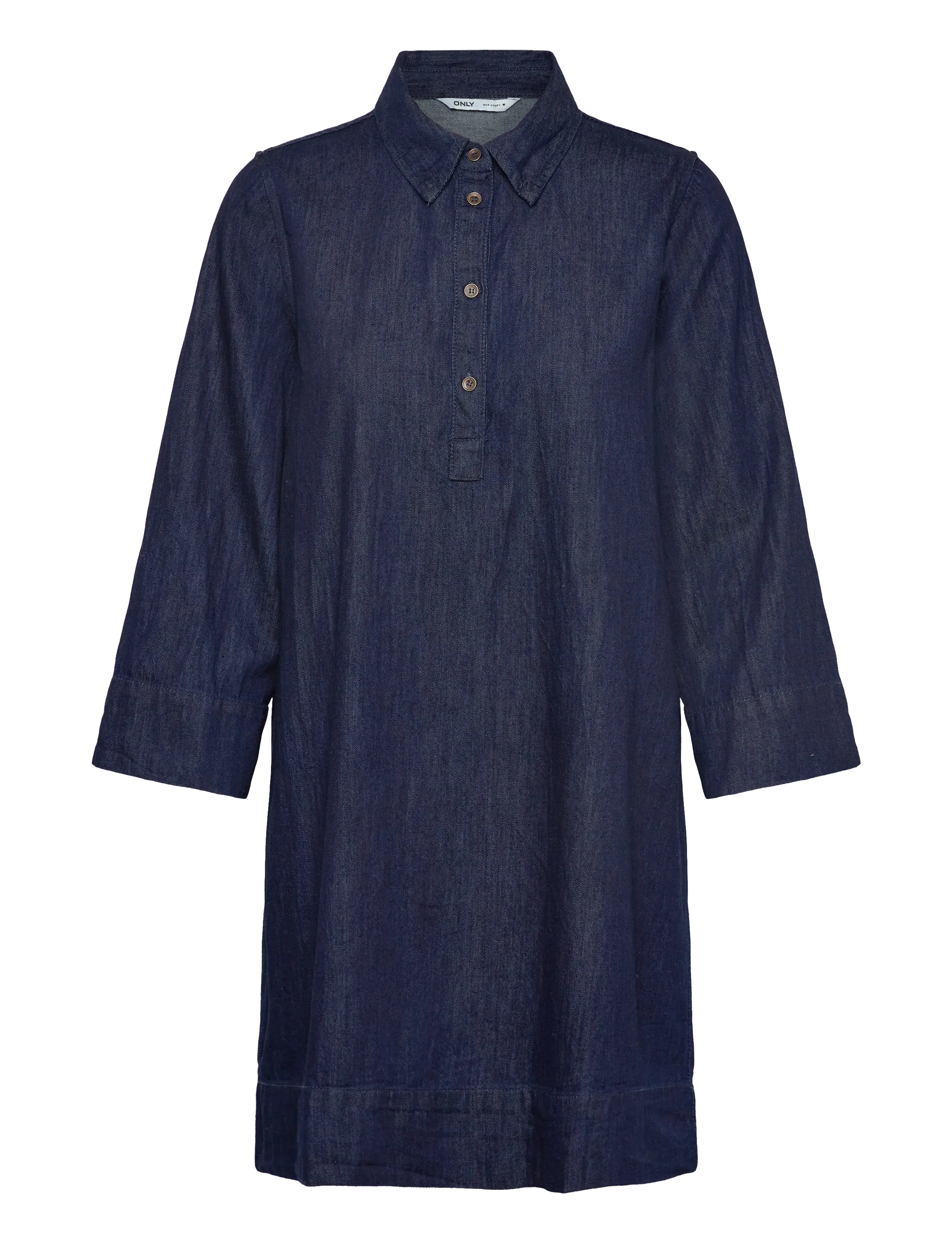 ONLY ONLAMARI 3/4 SHORT DRESS WVN - Denim-tyylit - BLUE DENIM / navy