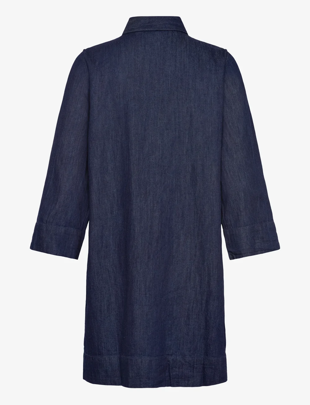 ONLY - ONLAMARI 3/4 SHORT DRESS WVN - skjortklänningar - blue denim - 1