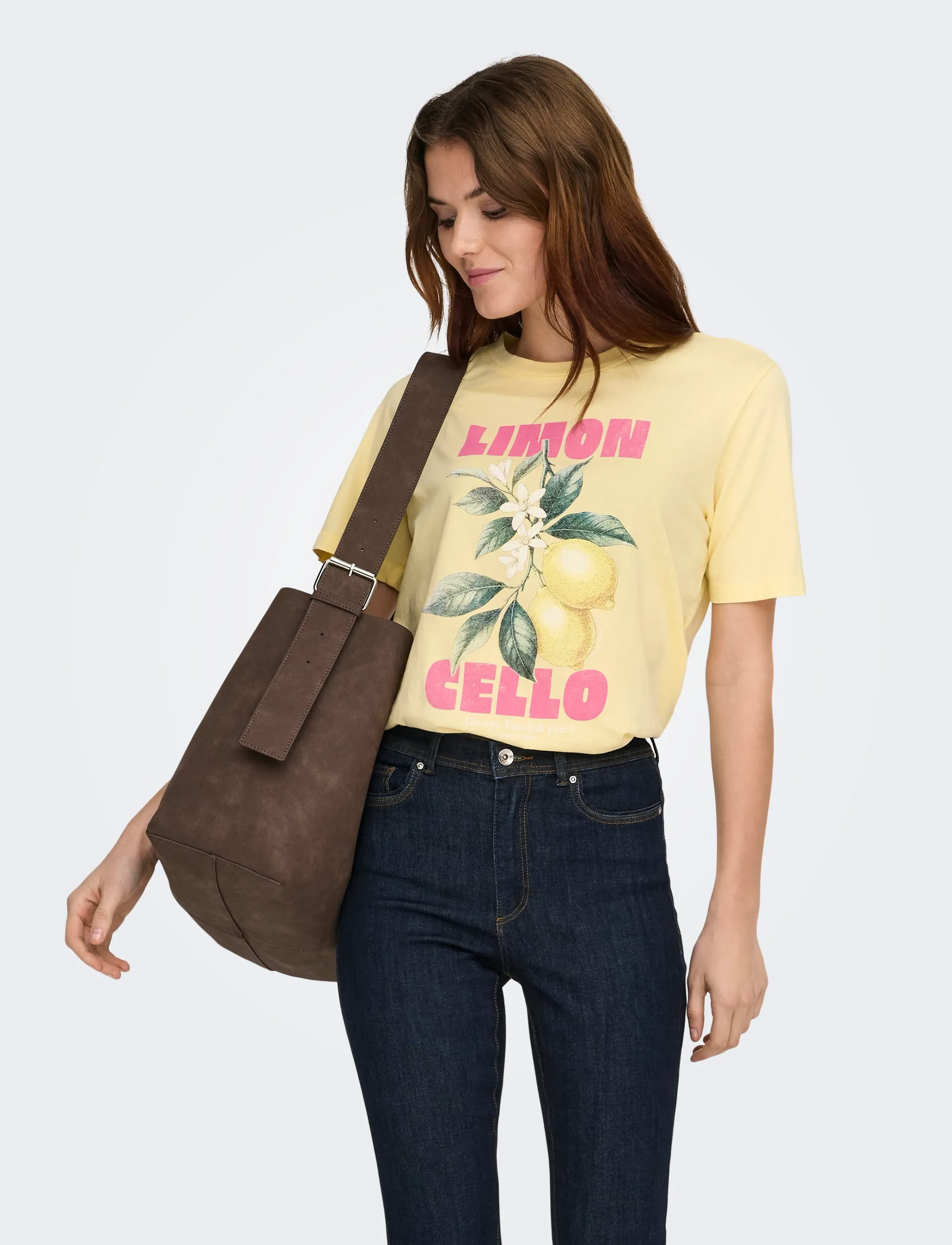 ONLY ONLLUCY MONJA SS TOP JRS NOOS - T-shirts - SUNLIGHT / yellow
