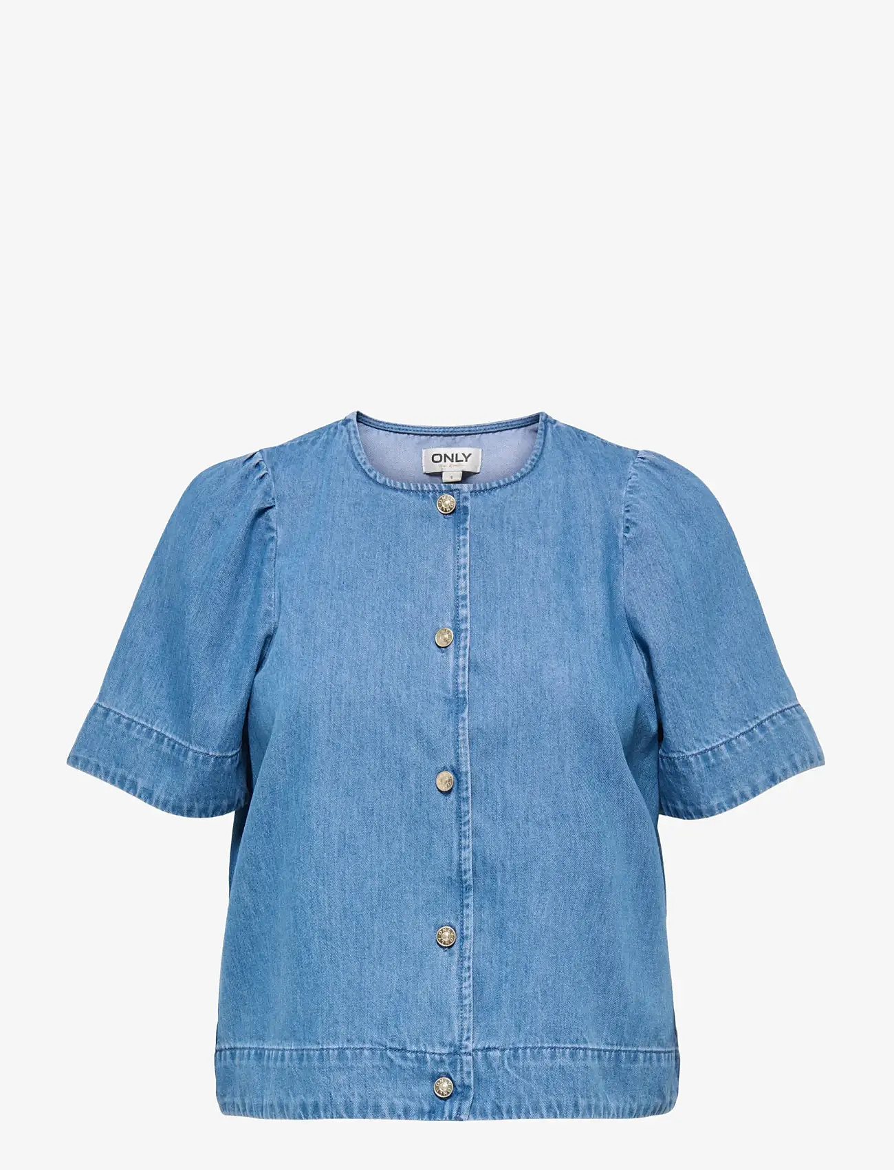 ONLY - ONLASTRA SS DNM SHIRT QYT - jeanshemden - medium blue denim - 1