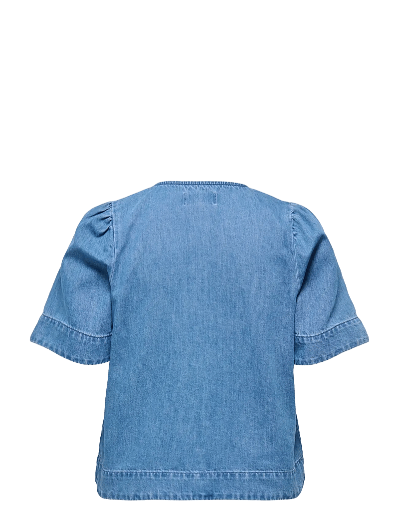 ONLY - ONLASTRA SS DNM SHIRT QYT - jeanshemden - medium blue denim - 2