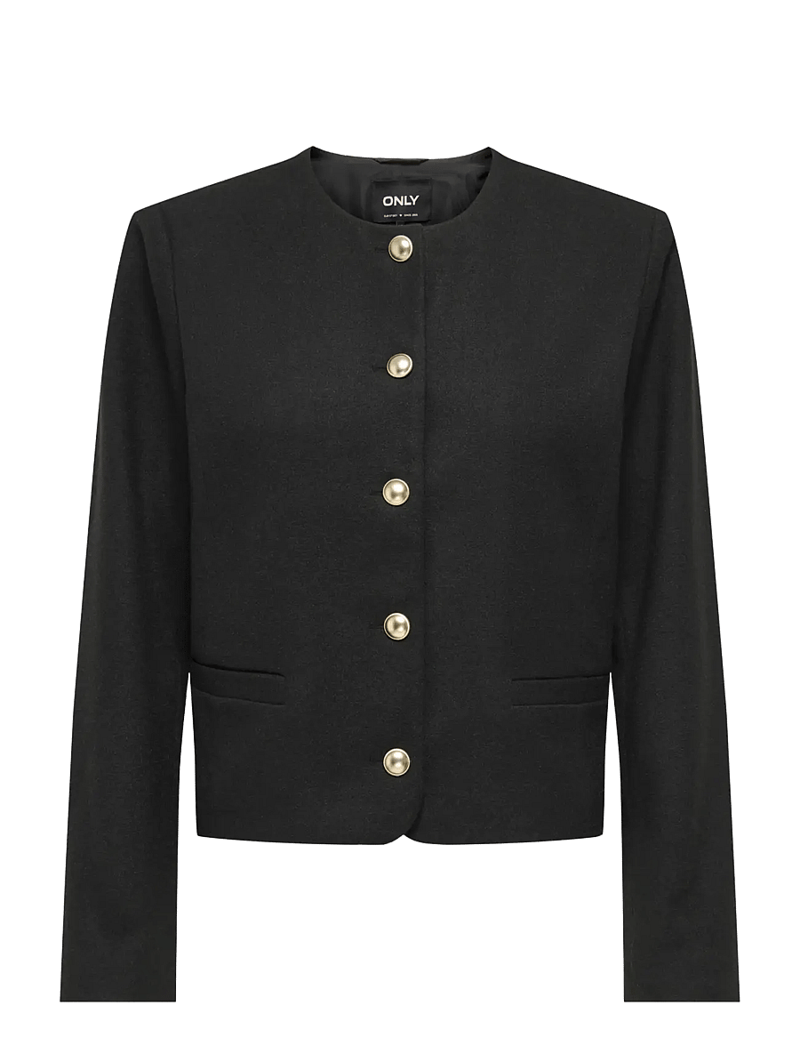ONLY - ONLMAGGIE CHECK JACKET OTW - korta kavajer - black - 0