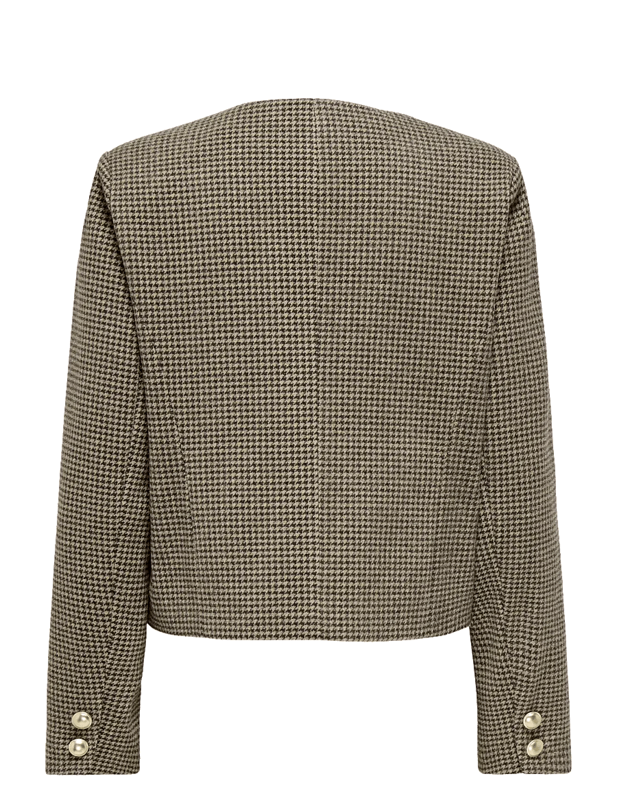 ONLY - ONLMAGGIE CHECK JACKET OTW - korte blazere - silver mink - 2