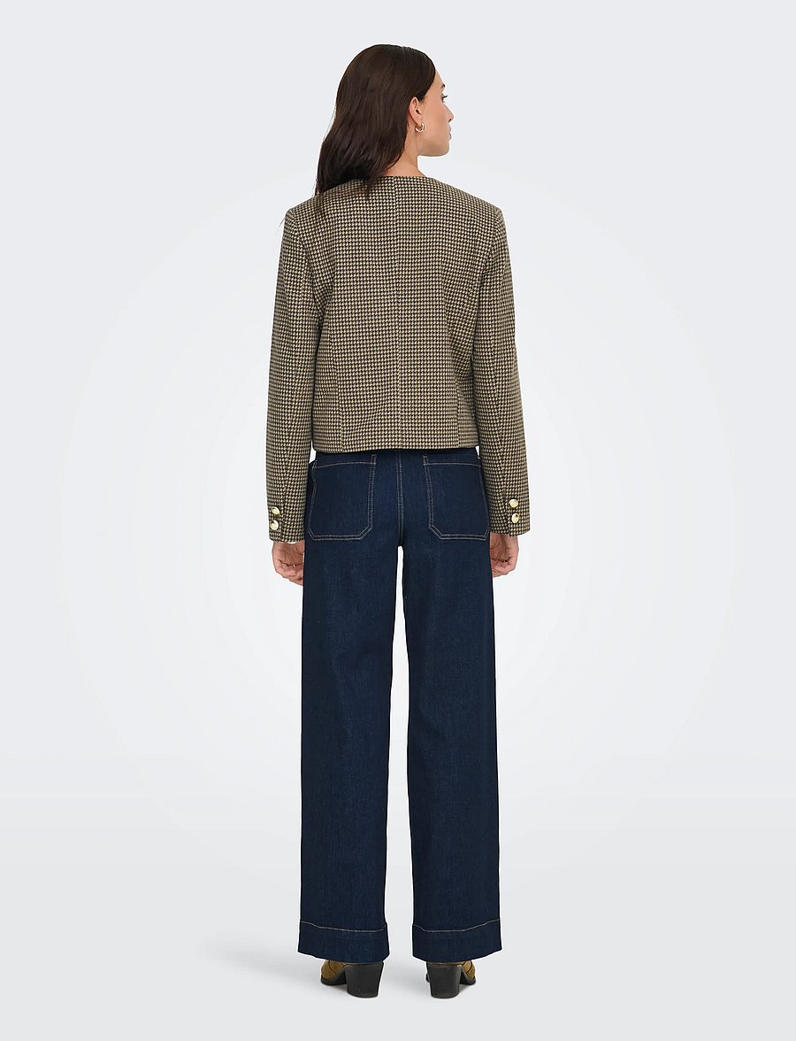 ONLY - ONLMAGGIE CHECK JACKET OTW - korte blazere - silver mink - 3