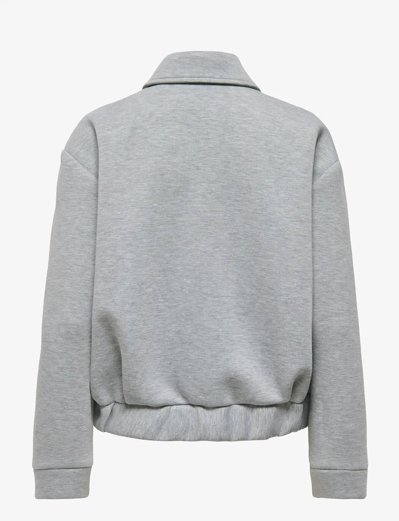 ONLY - ONLJUDITH LIFE SHORT SCUBA JACKET OTW - vestes de printemps - medium grey melange - 1