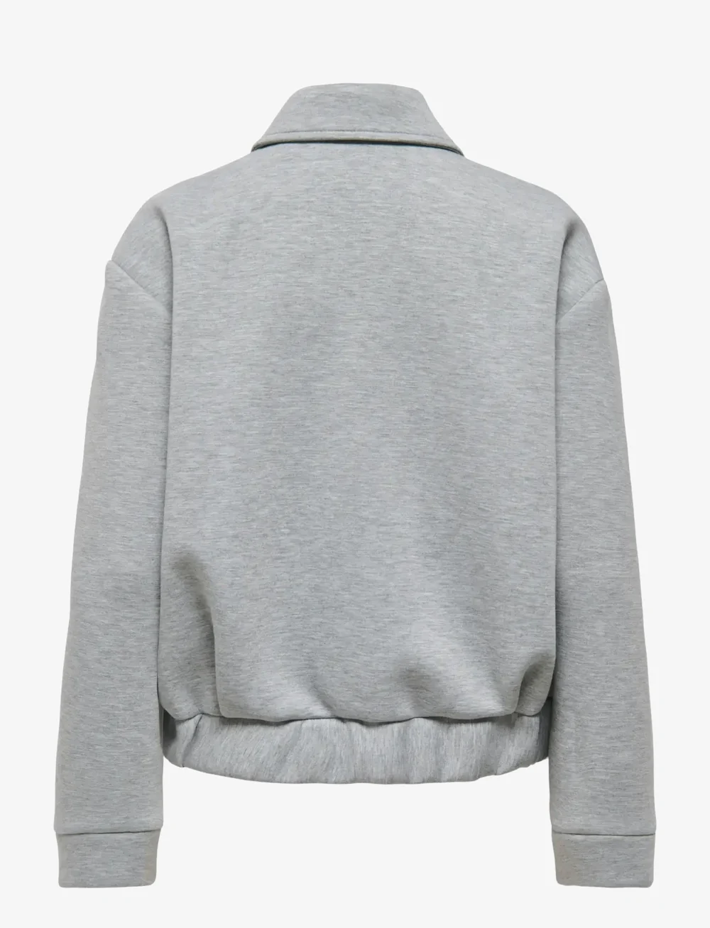 ONLY - ONLJUDITH LIFE SHORT SCUBA JACKET OTW - efterårsjakker - medium grey melange - 1