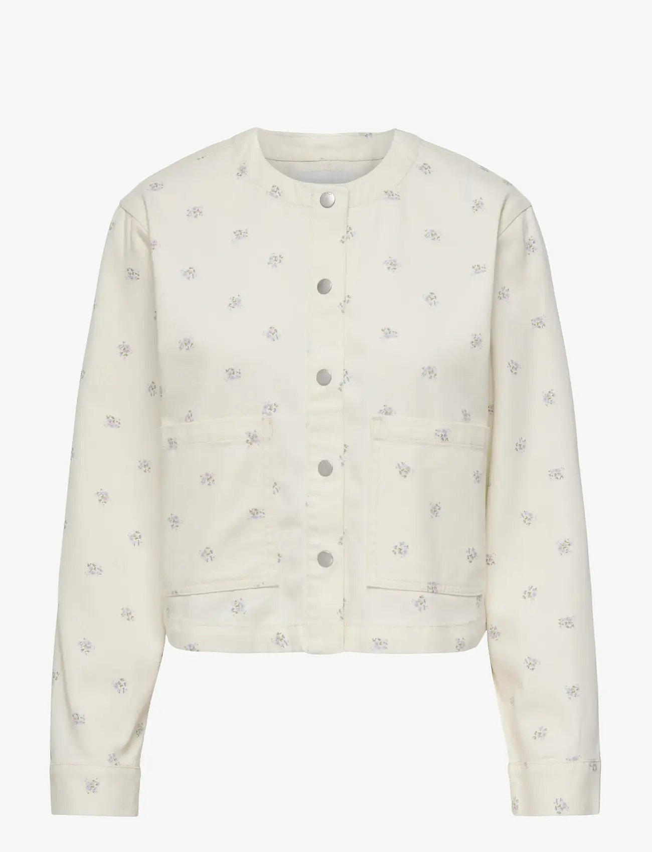 ONLY - ONLNAOMI AOP O-JACKET OTW - forårsjakker - egret - 0