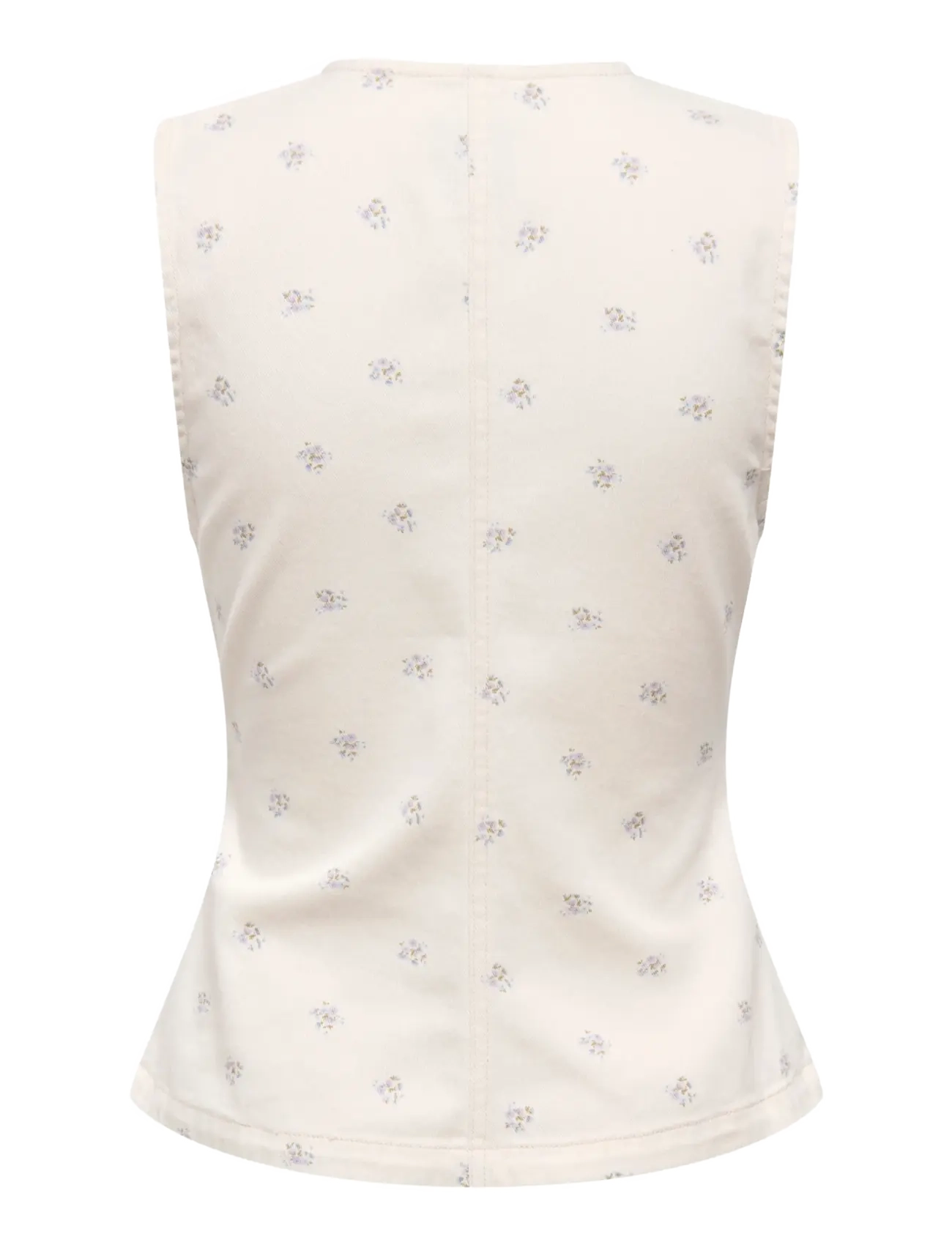 ONLY - ONLNAOMI AOP WAISTCOAT OTW - denim-westen - egret - 2