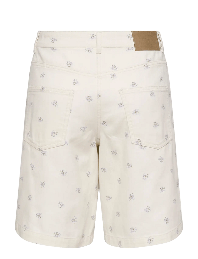 ONLY - ONLNAOMI AOP BERMUDA SHORTS OTW - bermudas - egret - 2