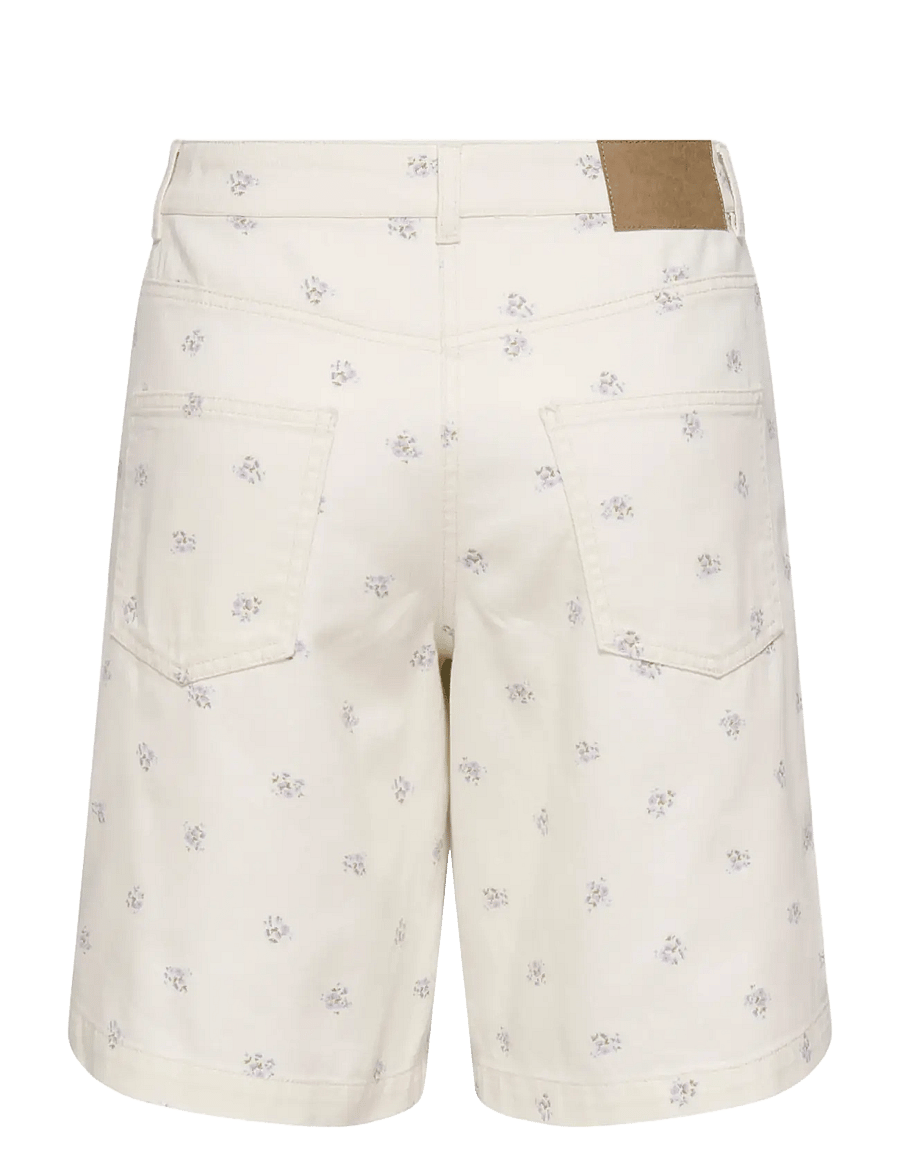 ONLY - ONLNAOMI AOP BERMUDA SHORTS OTW - bermudashorts - egret - 2