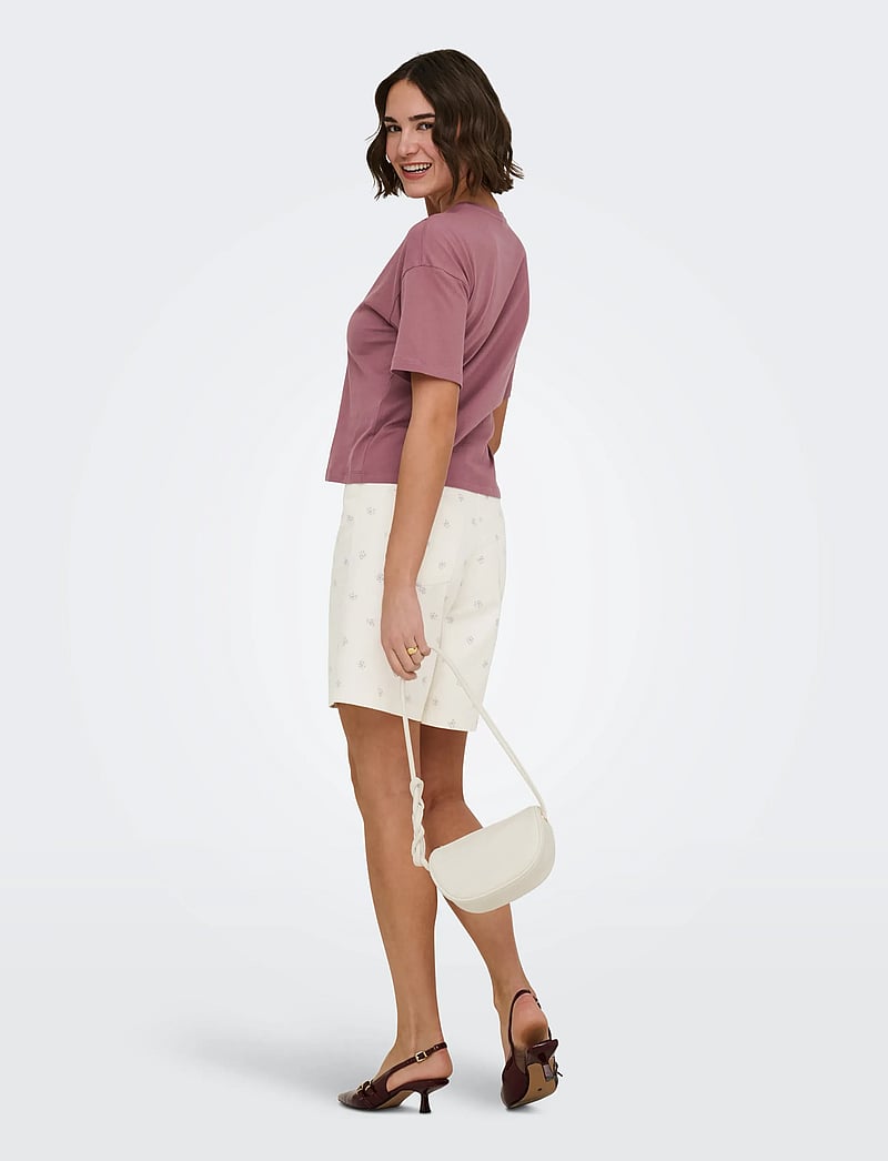 ONLY - ONLNAOMI AOP BERMUDA SHORTS OTW - bermudas - egret - 3