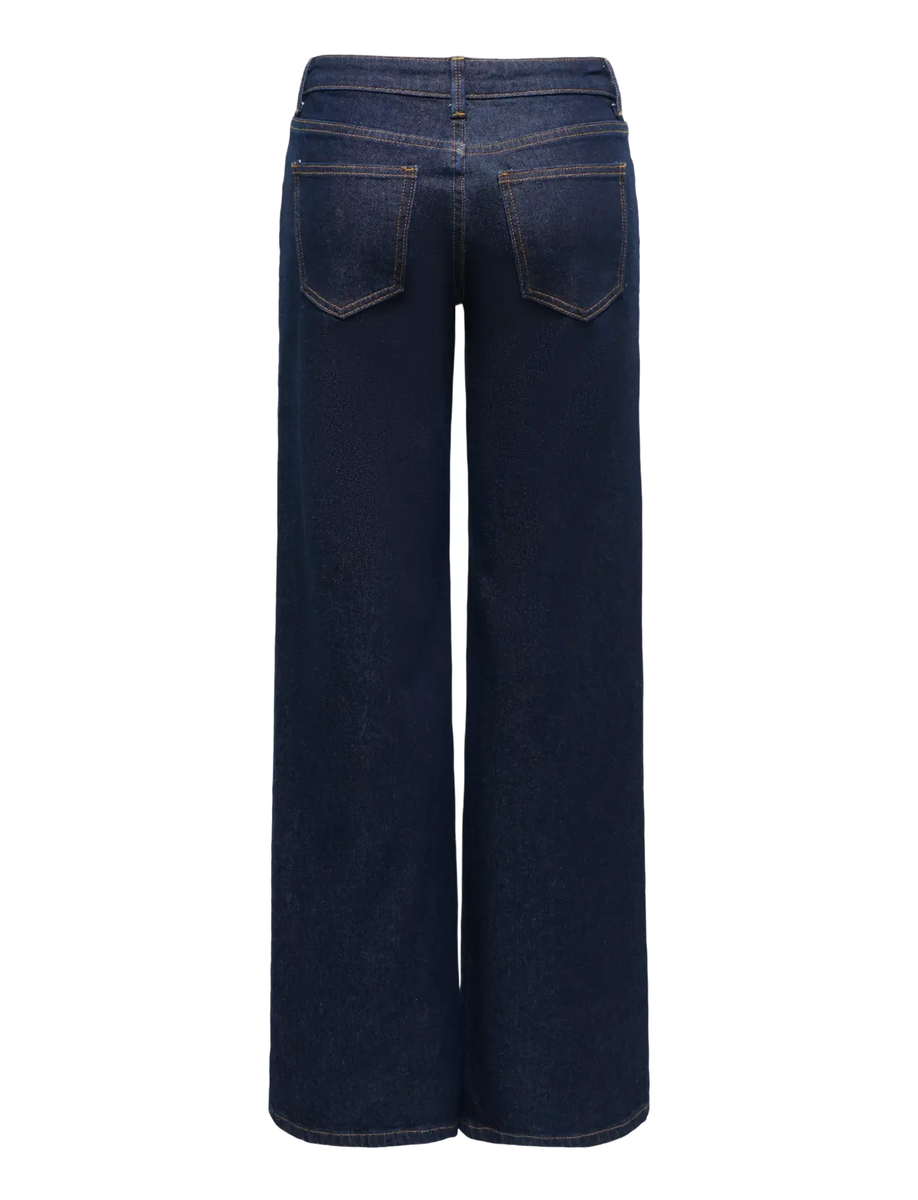 ONLY - ONLJUICY LW WIDE LEG DNM RINSE MAE NOOS - hosen mit weitem bein - dark blue denim - 2