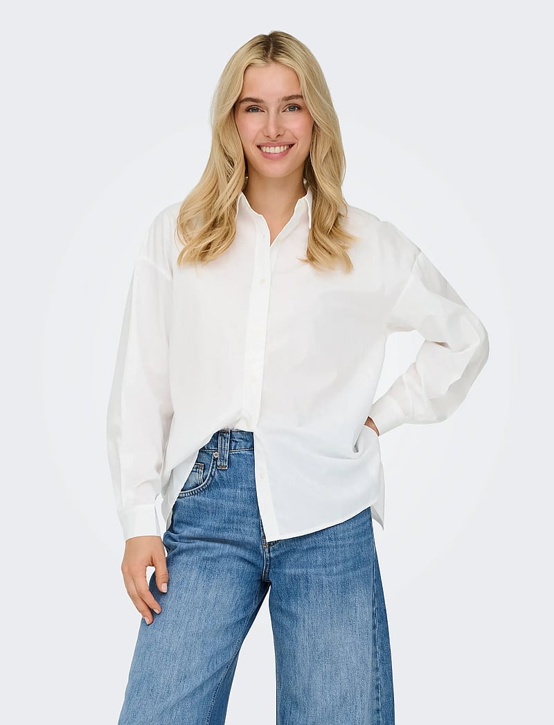 ONLY - ONLLIBBA L/S SHIRT WVN - bright white - 0