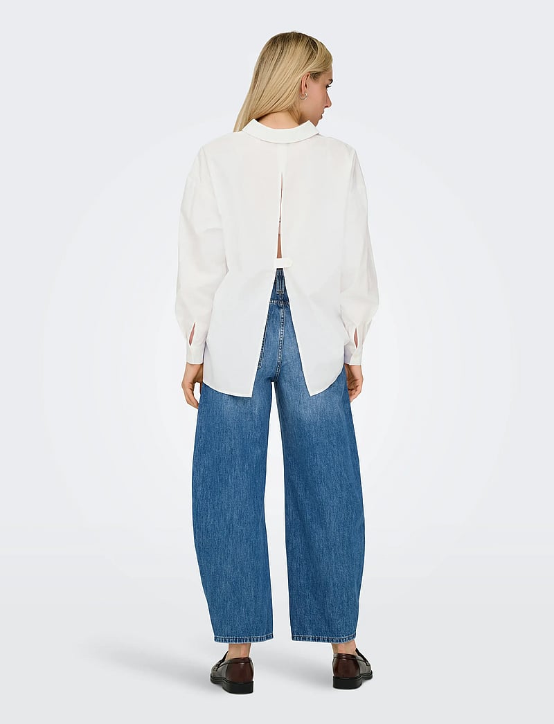 ONLY - ONLLIBBA L/S SHIRT WVN - bright white - 3