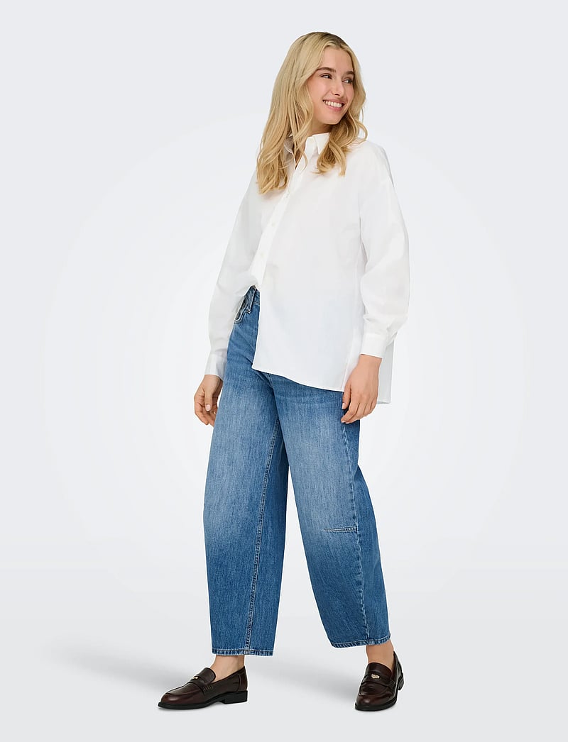 ONLY - ONLLIBBA L/S SHIRT WVN - bright white - 4