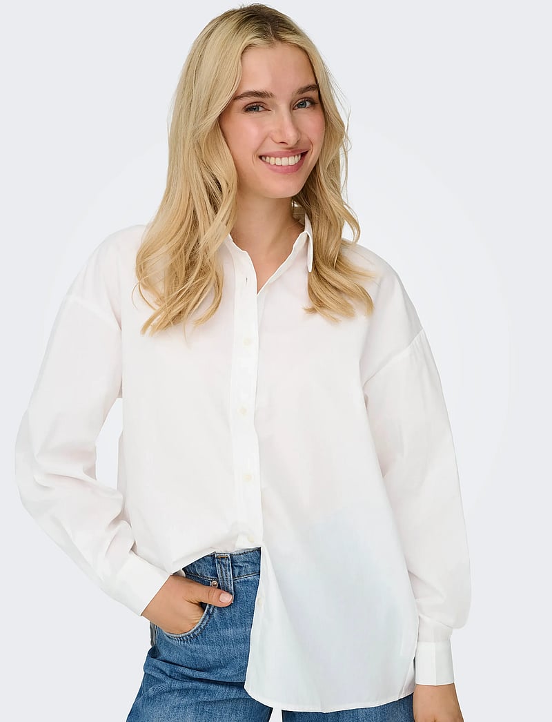 ONLY - ONLLIBBA L/S SHIRT WVN - bright white - 5