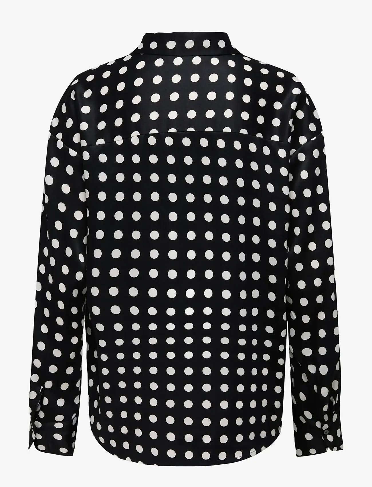 ONLY - ONLLYDIA L/S SATIN SHIRT WVN - langärmlige hemden - black - 2