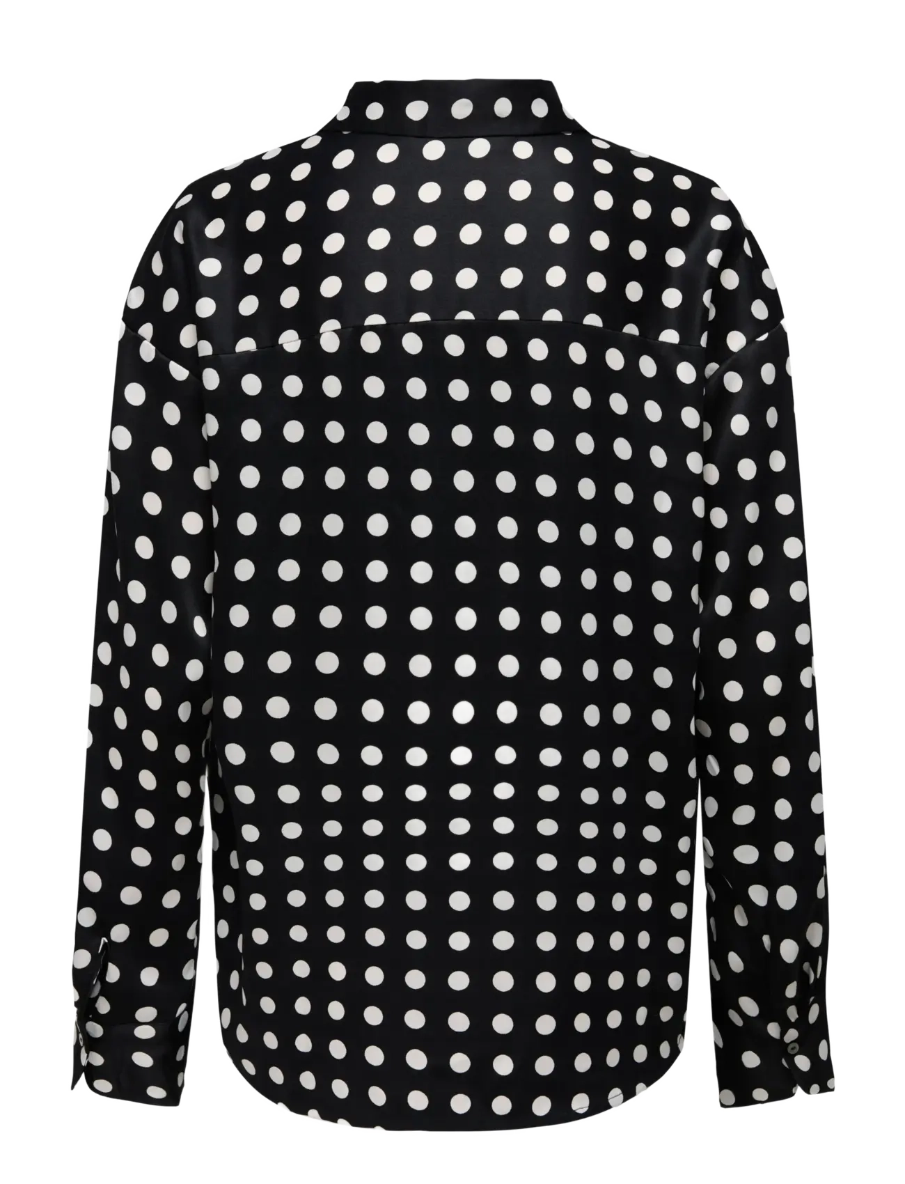 ONLY - ONLLYDIA L/S SATIN SHIRT WVN - langærmede skjorter - black - 2