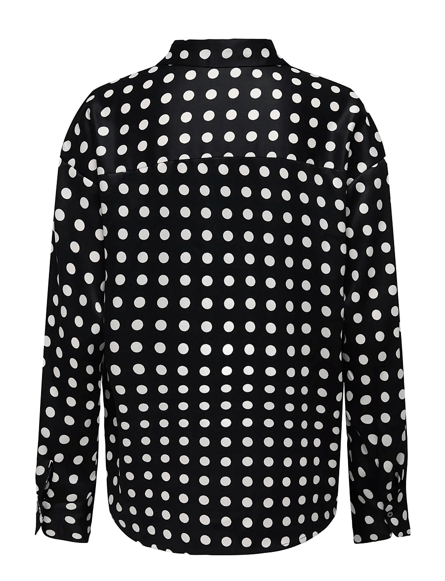 ONLY - ONLLYDIA L/S SATIN SHIRT WVN - chemises à manches longues - black - 2