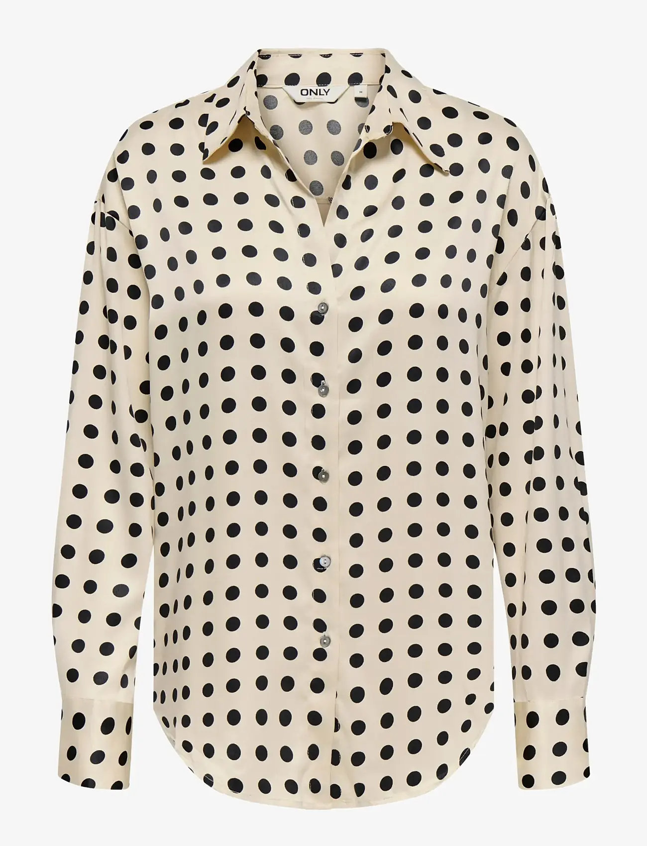 ONLY - ONLLYDIA L/S SATIN SHIRT WVN - langärmlige hemden - frosted almond - 0