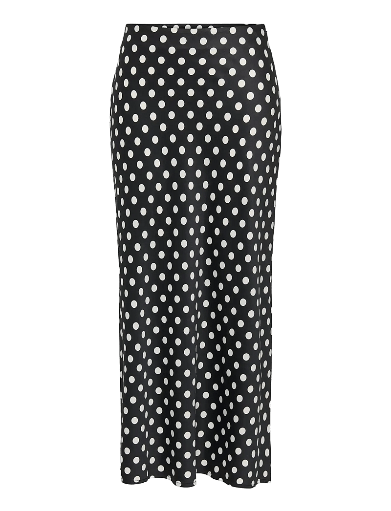 ONLY - ONLLYDIA LONG SATIN SKIRT WVN - satinröcke - black - 1