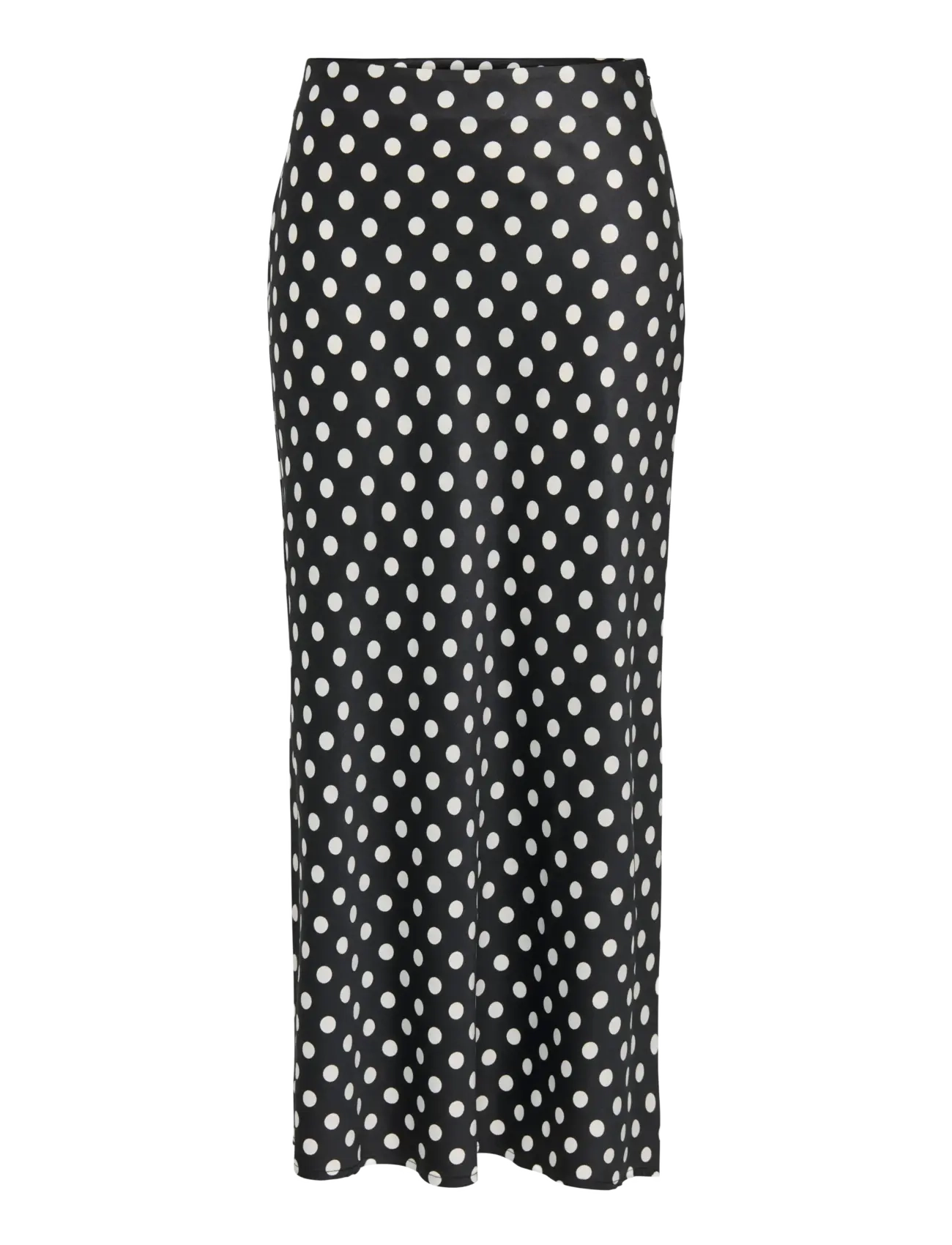 ONLY ONLLYDIA LONG SATIN SKIRT WVN - Satinröcke - BLACK / black