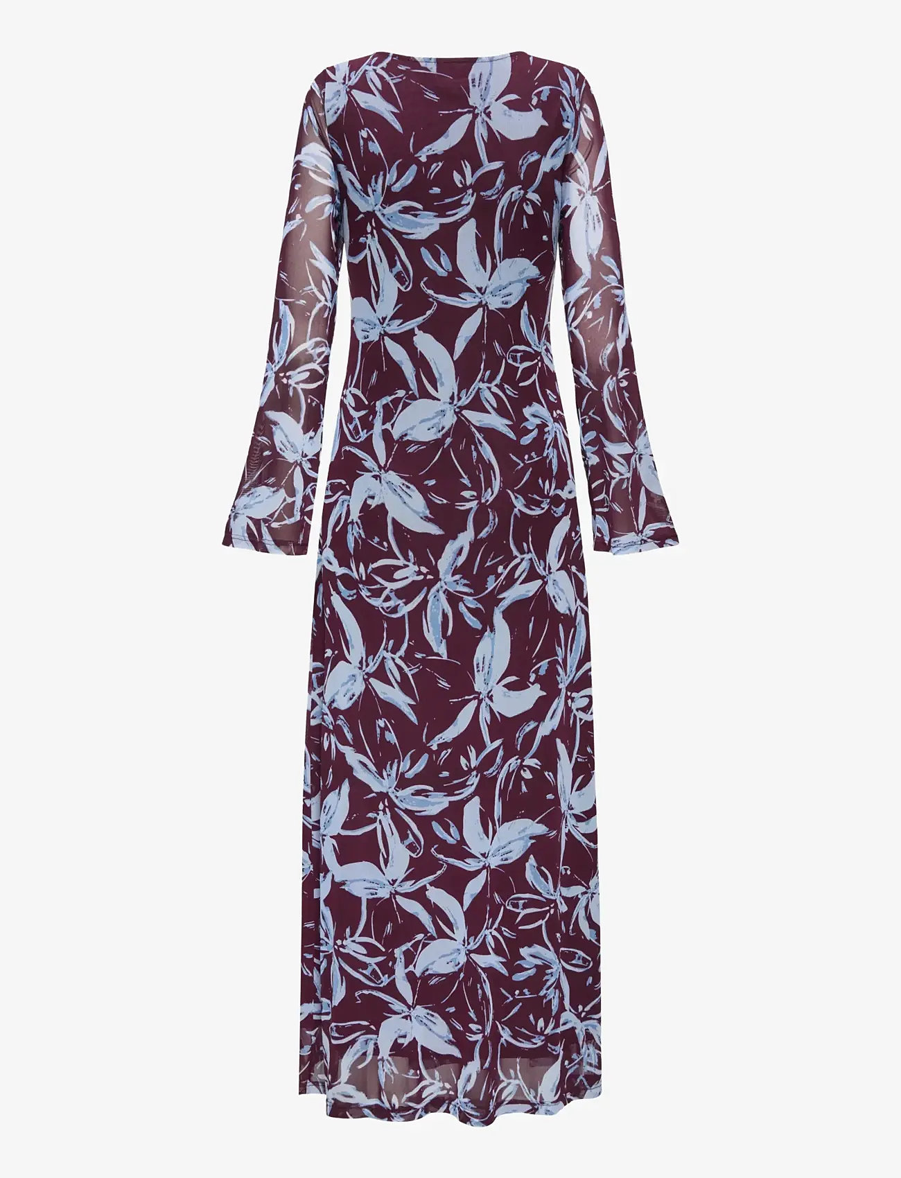 ONLY - ONLCYRIL MESH L/S ANKEL DRESS WVN - evening dresses - port royale - 1