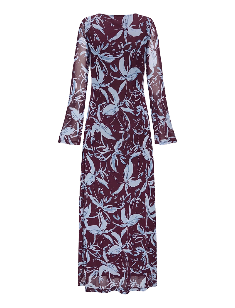 ONLY - ONLCYRIL MESH L/S ANKEL DRESS WVN - abendkleider - port royale - 2