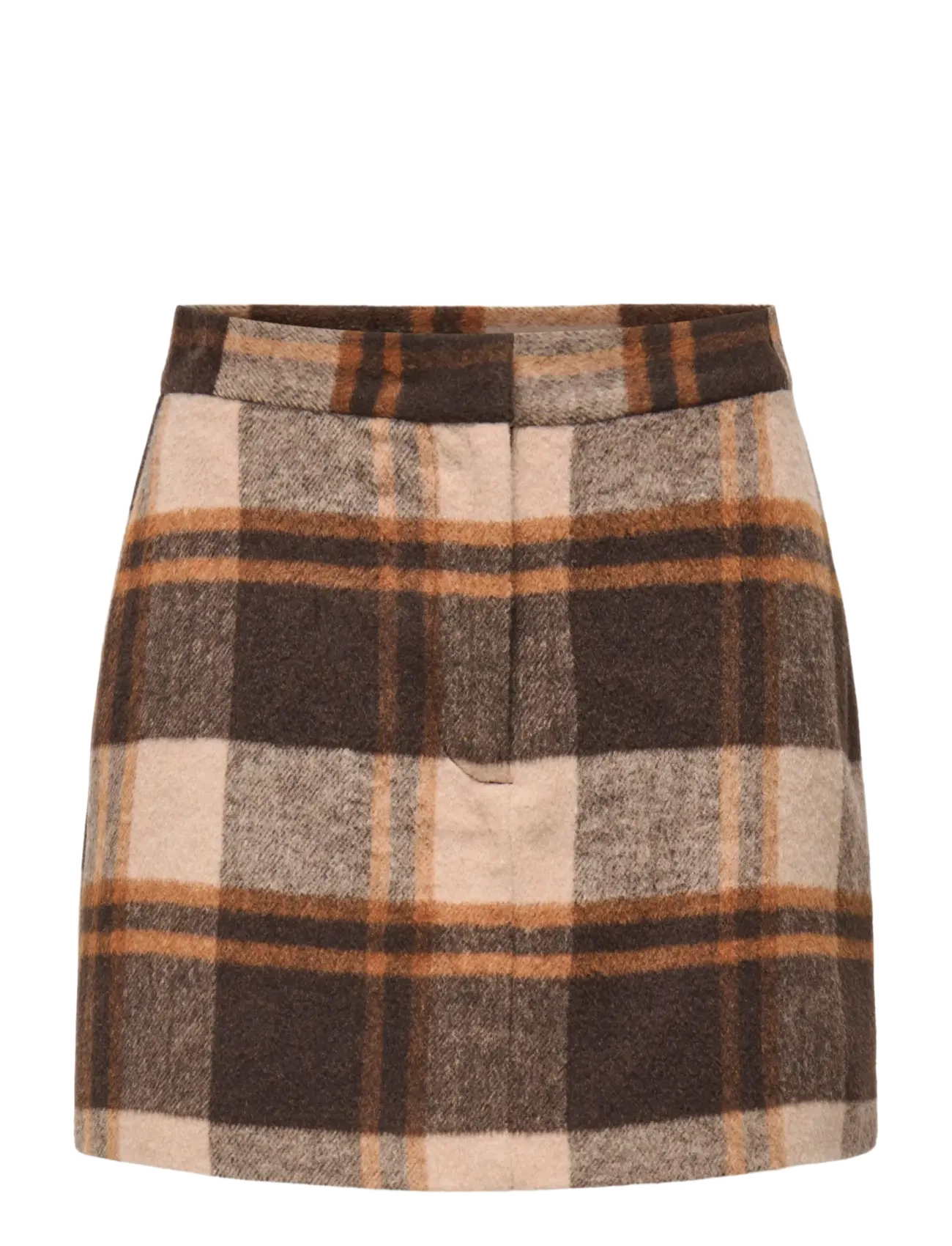 ONLY ONLIMMY LIFE CHECK SKIRT OTW - Sügisene kokkuhoid - SILVER MINK / brown