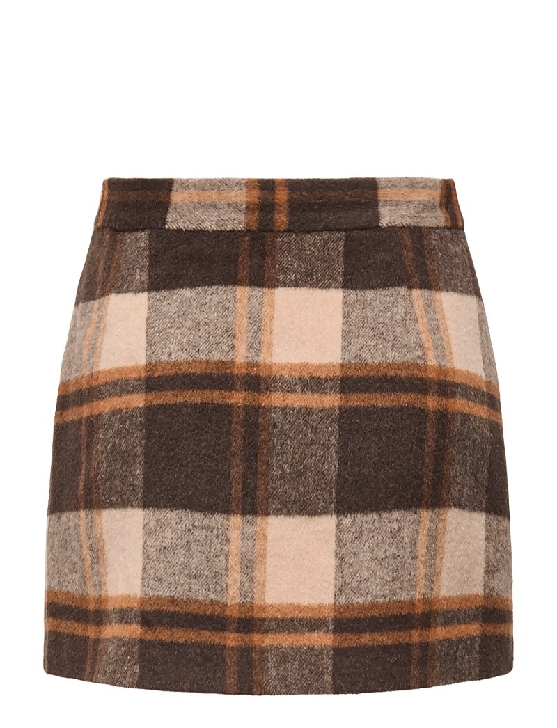 ONLY - ONLIMMY LIFE CHECK SKIRT OTW - korte nederdele - silver mink - 1