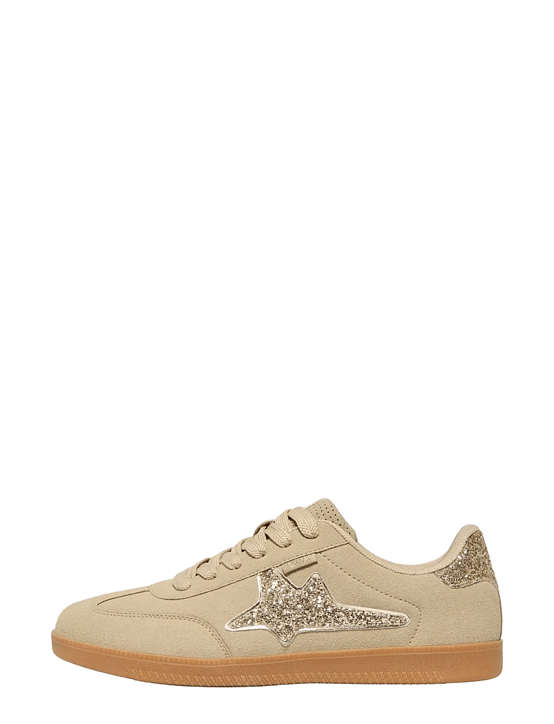 ONLY - ONLSANDRA SIDE GLITTER SNEAKER - låga sneakers - beige - 1