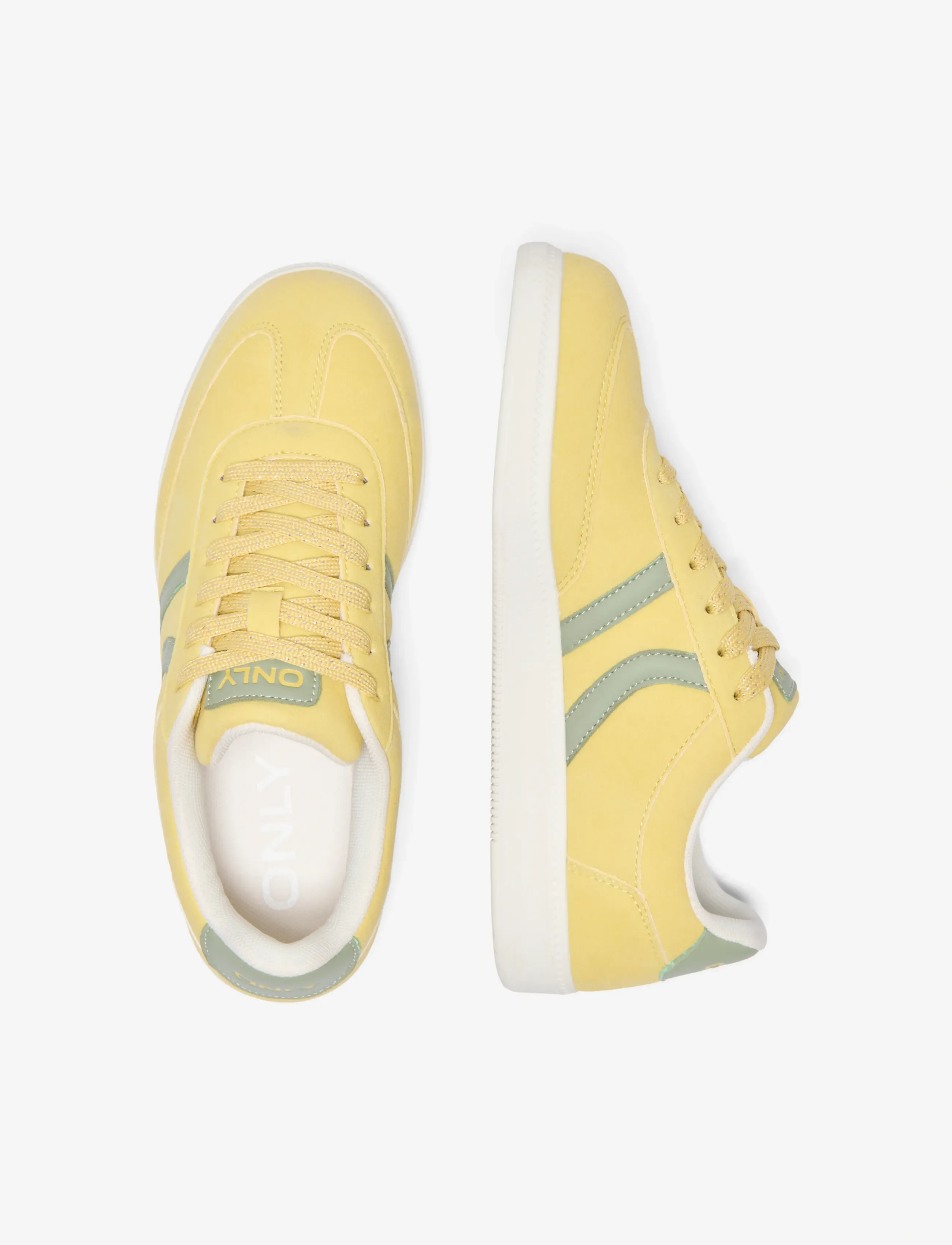 ONLY Onllydie Pu Sneaker, 38, Sneakers, Gelb - Low-top Frauen