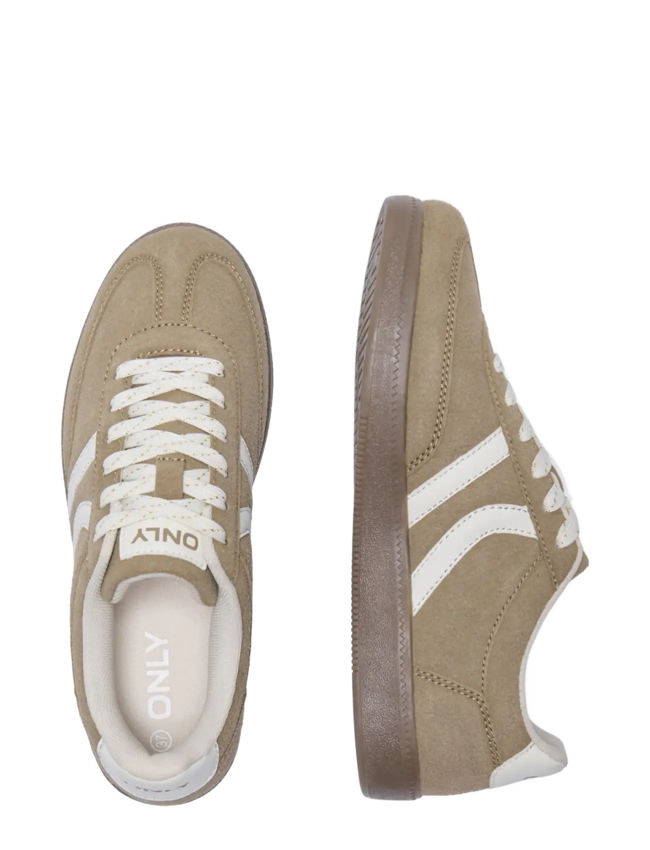 ONLY - ONLLYDIE PU SNEAKER - niedrige sneaker - taupe gray - 3