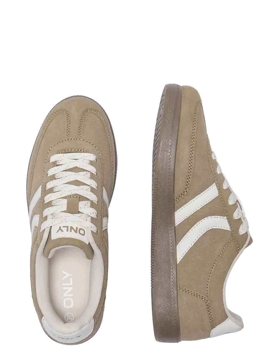ONLY - ONLLYDIE PU SNEAKER - niedrige sneaker - taupe gray - 3