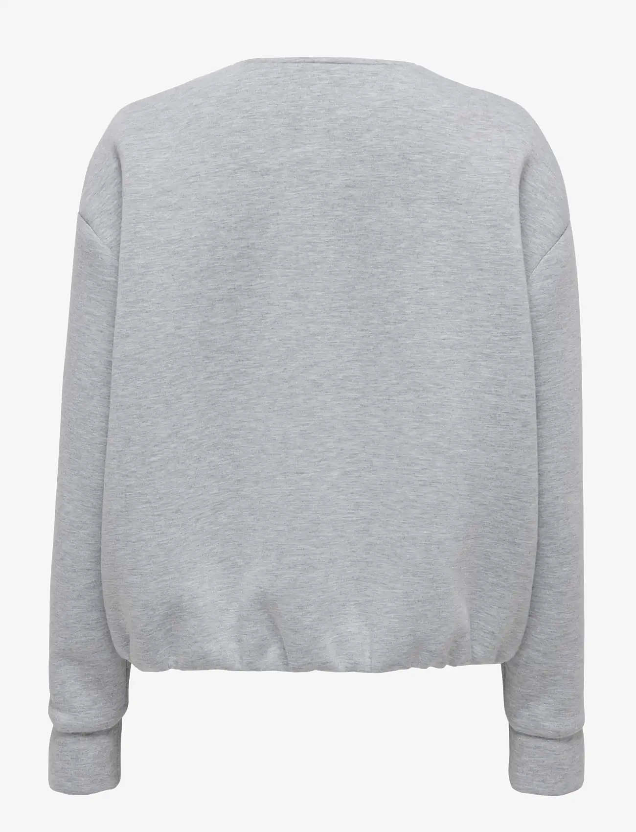 ONLY - ONLJUDITH LIFE O-NECK SCUBA JACKET OTW - frühlingsjacken - medium grey melange - 1