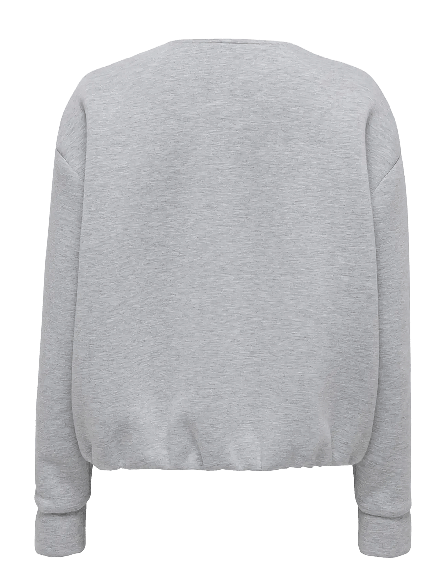 ONLY - ONLJUDITH LIFE O-NECK SCUBA JACKET OTW - bomberjacken - medium grey melange - 2