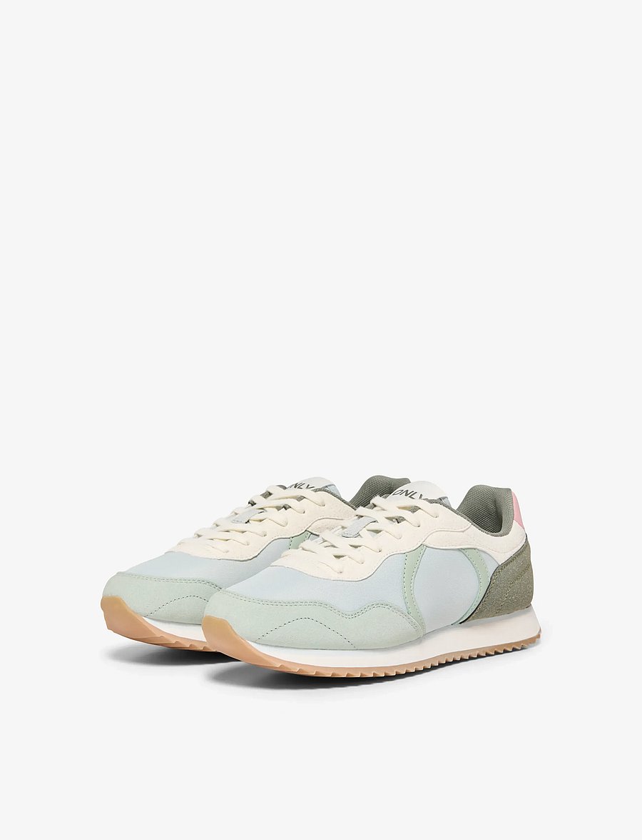 ONLY - ONLBRENNA NYLON SNEAKER - låga sneakers - aqua gray - 3