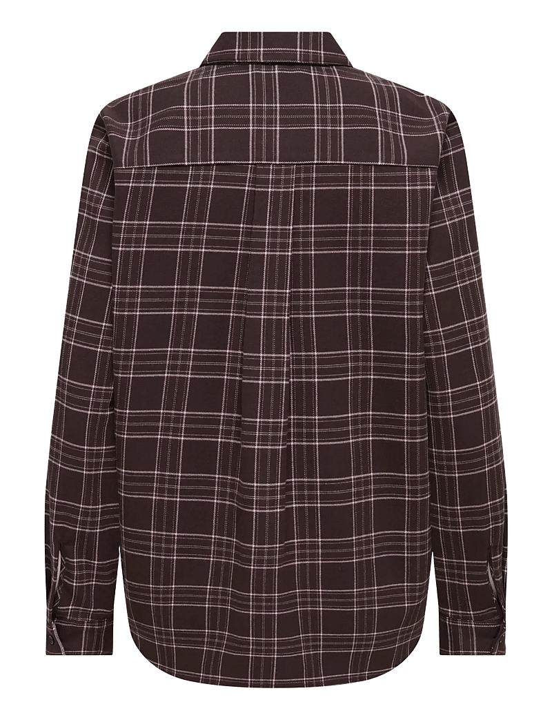 ONLY - ONLWREN CHECK SHIRT WVN - långärmade skjortor - black - 2