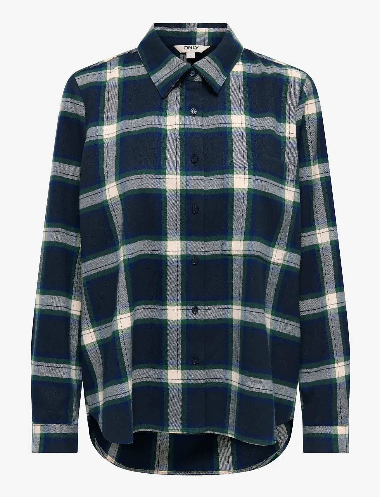 ONLY - ONLWREN CHECK SHIRT WVN - långärmade skjortor - night sky - 1