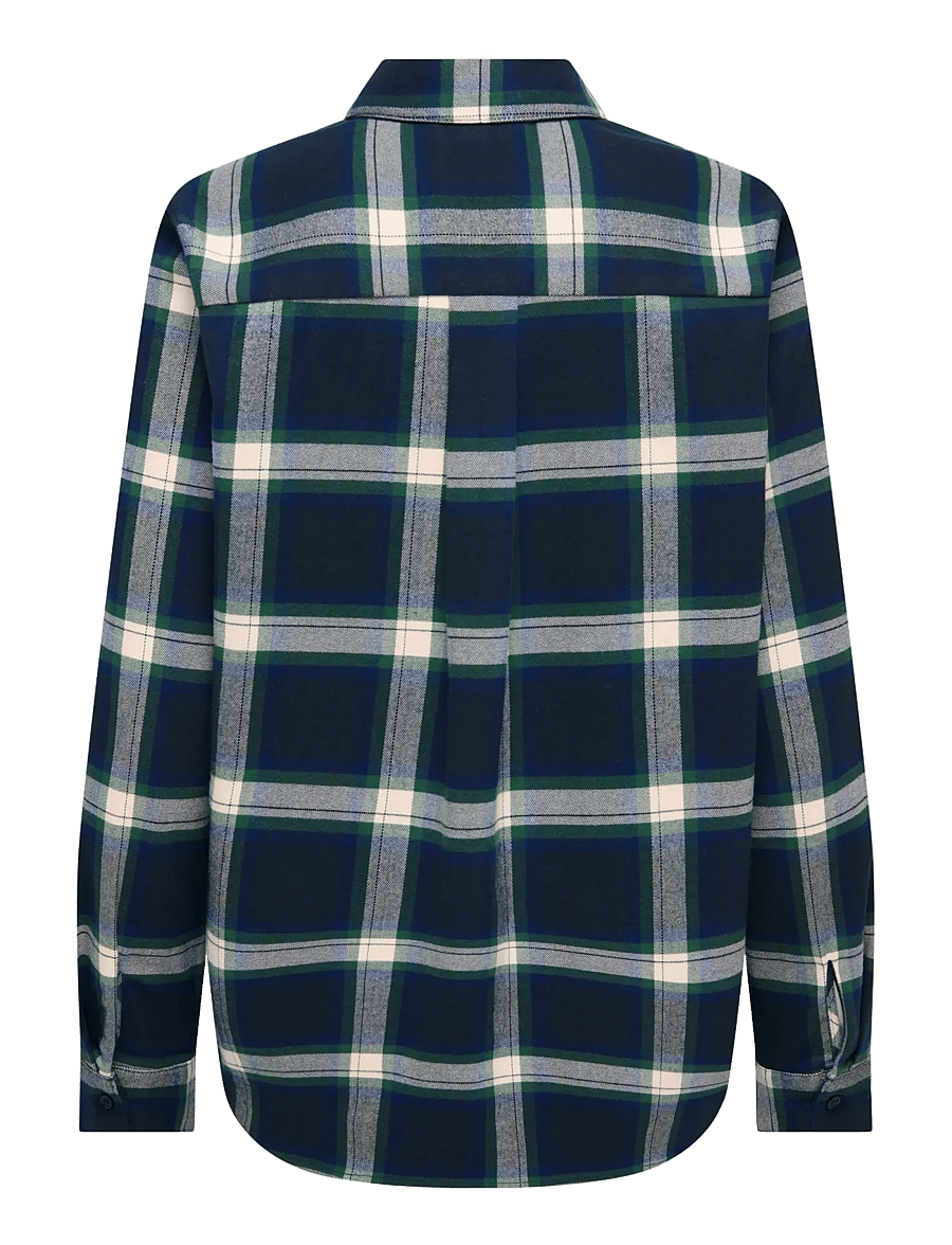 ONLY - ONLWREN CHECK SHIRT WVN - pikkade varrukatega särgid - night sky - 2