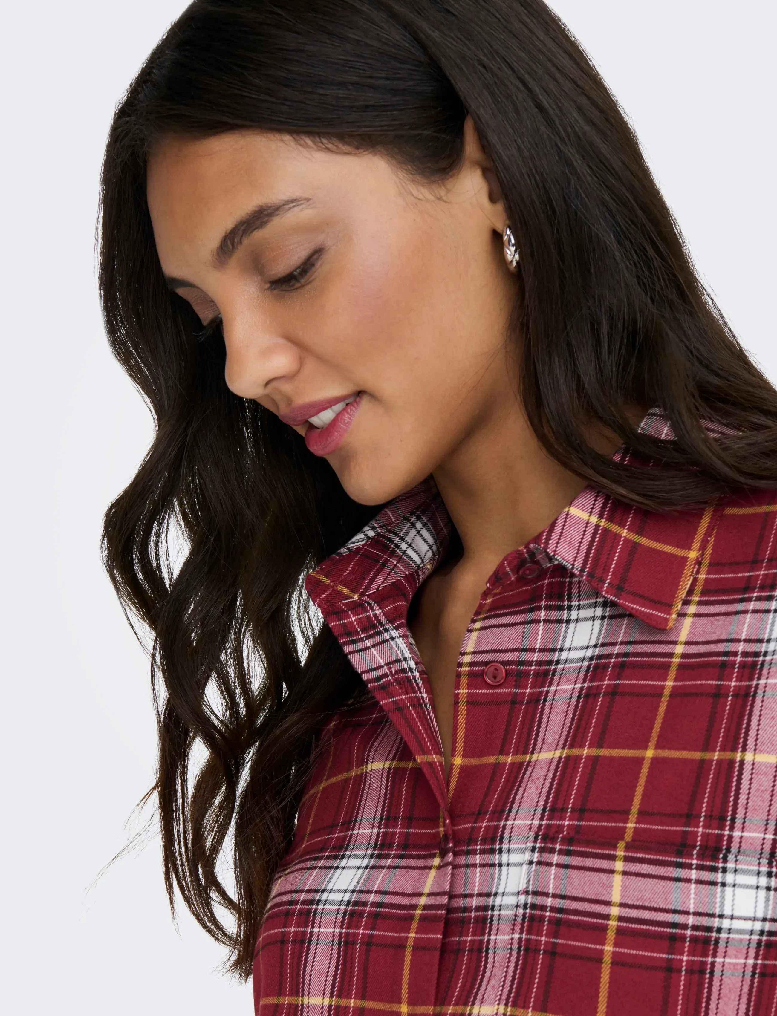 ONLY Onlwren Check Shirt Wvn skjortor dam – bild 5