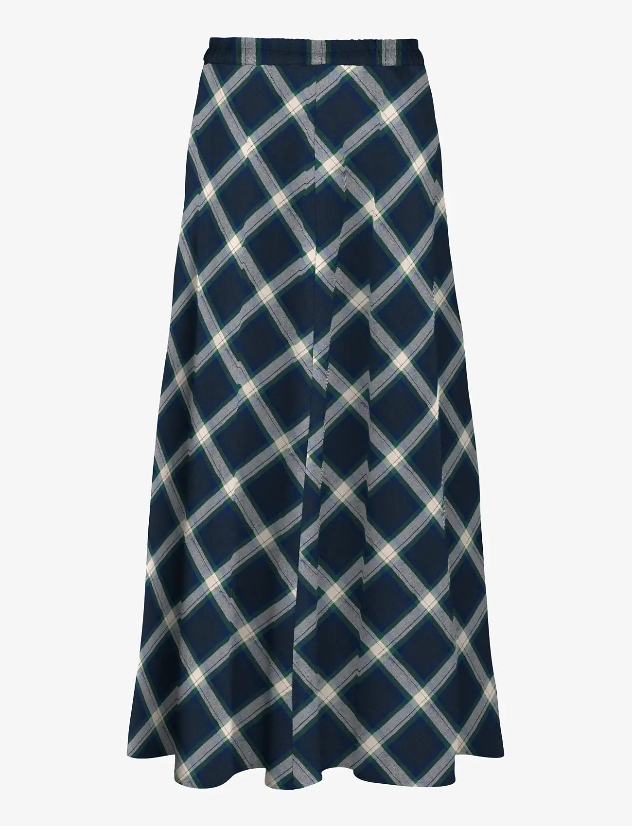 ONLY - ONLWREN CHECK LONG SKIRT WVN - maxi röcke - night sky - 1