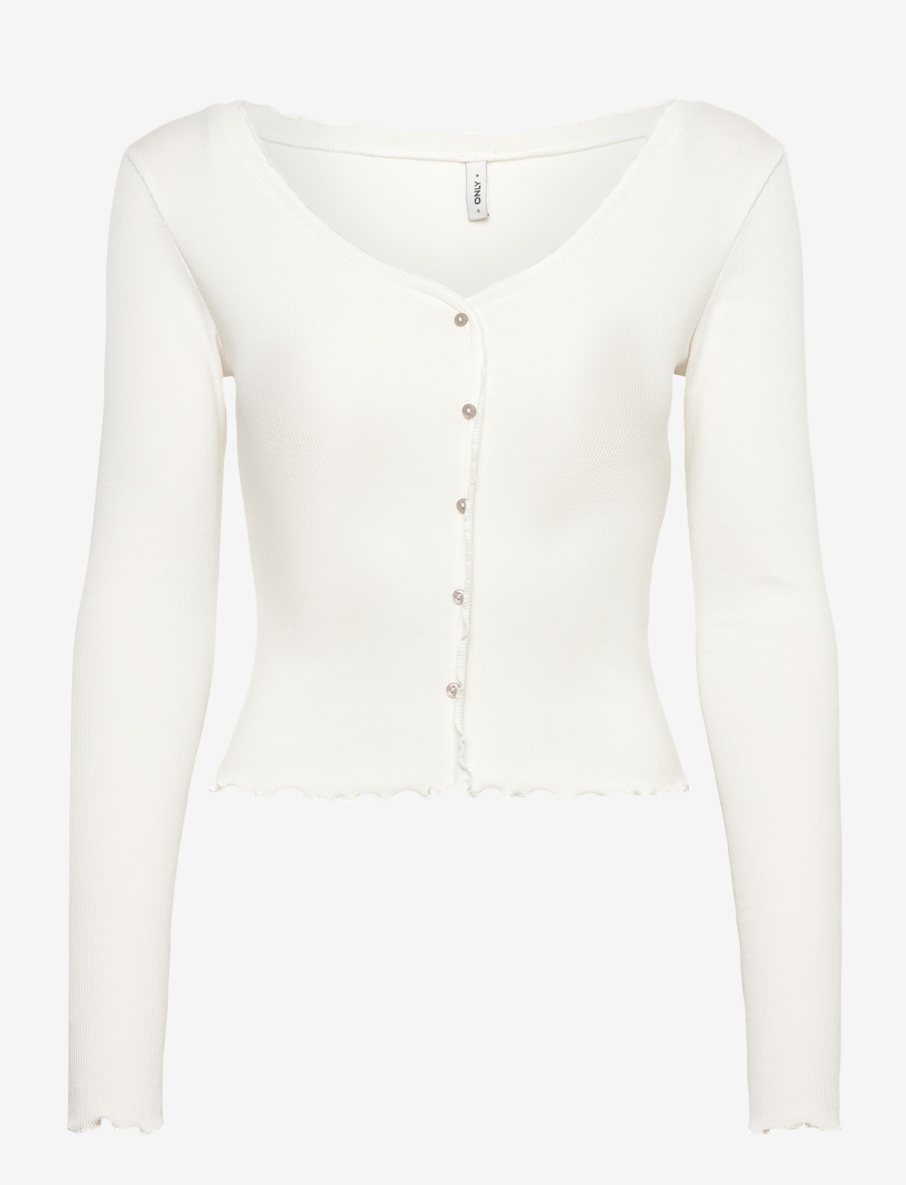 ONLY - ONLLAILA L/S BUTTON TOP MIX BOX JRS NOOS - nabapluusid - cloud dancer - 0