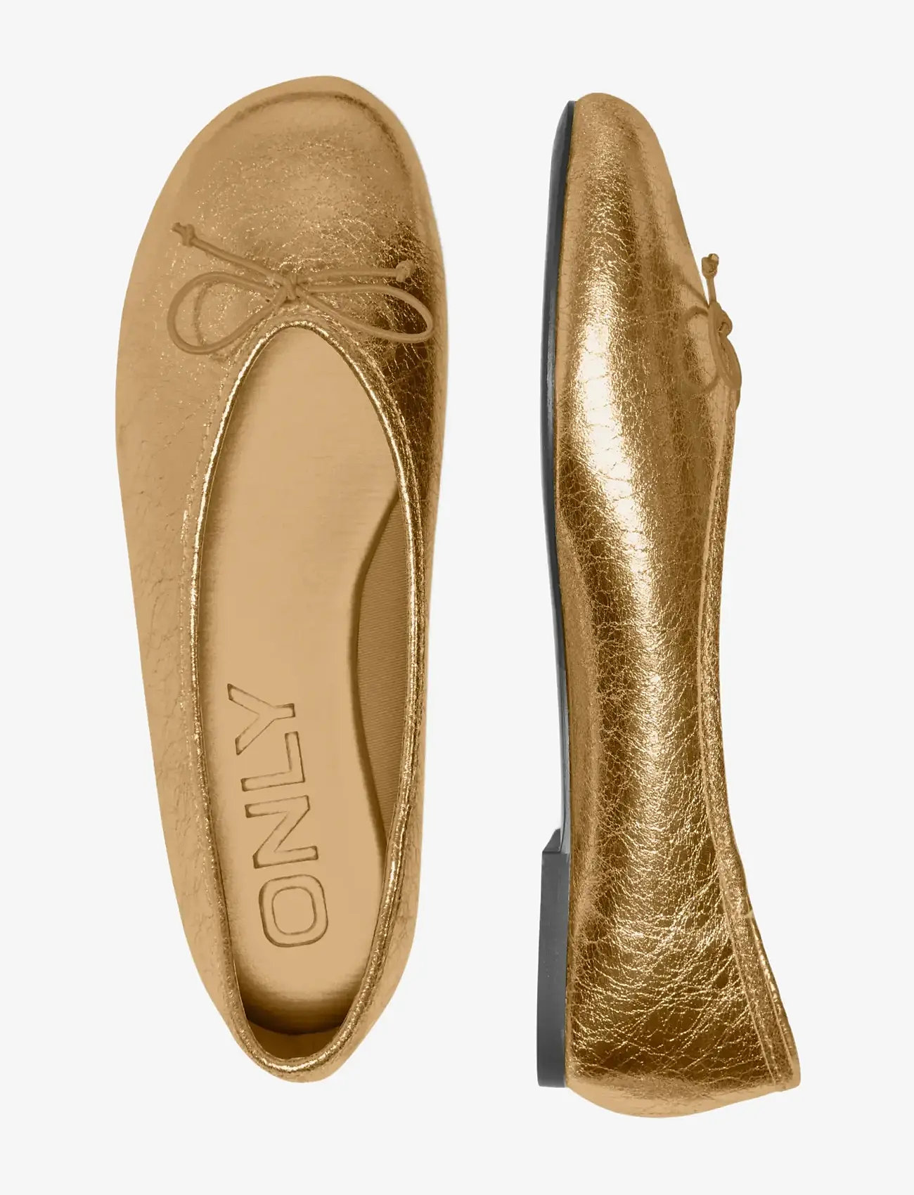 ONLY - ONLADRIANA-1 BASIC PU BALLERINA - særlige begivenheder - gold colour - 0