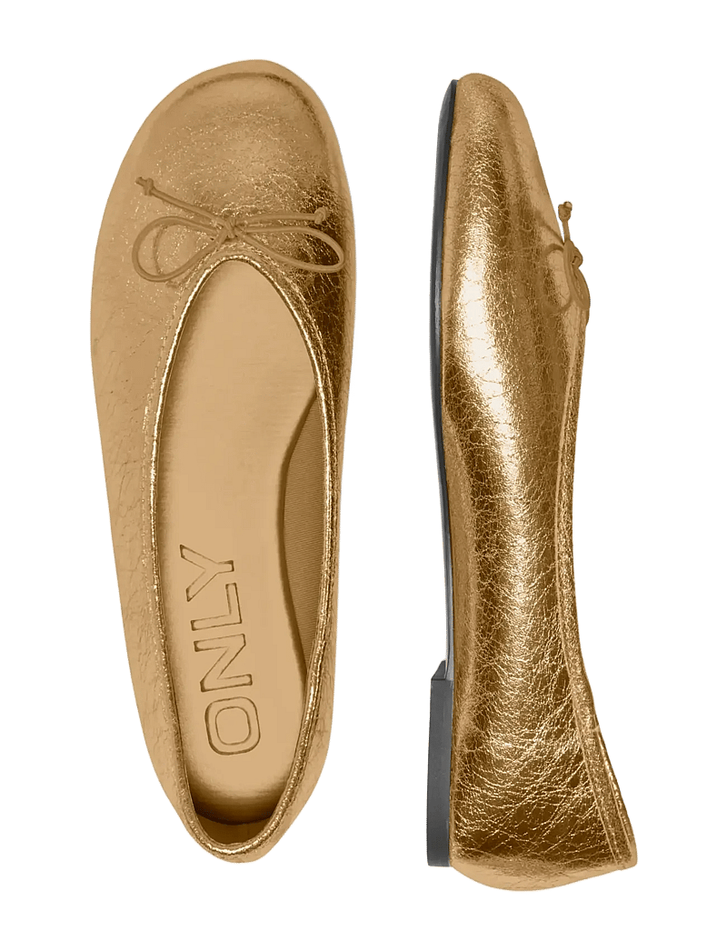 ONLY - ONLADRIANA-1 BASIC PU BALLERINA - besondere anlässe - gold colour - 0