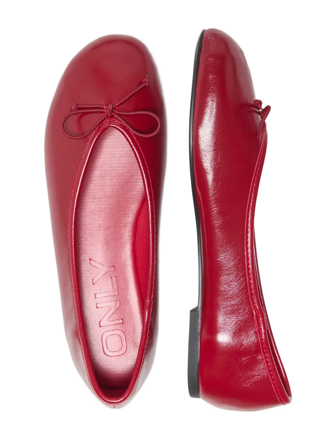 ONLY ONLADRIANA-1 BASIC PU BALLERINA - Only - TOMATO PUREE / red