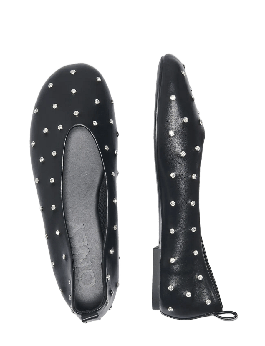 ONLY - ONLADRIANA-2 STUDS PU BALLERINA - besondere anlässe - black - 0