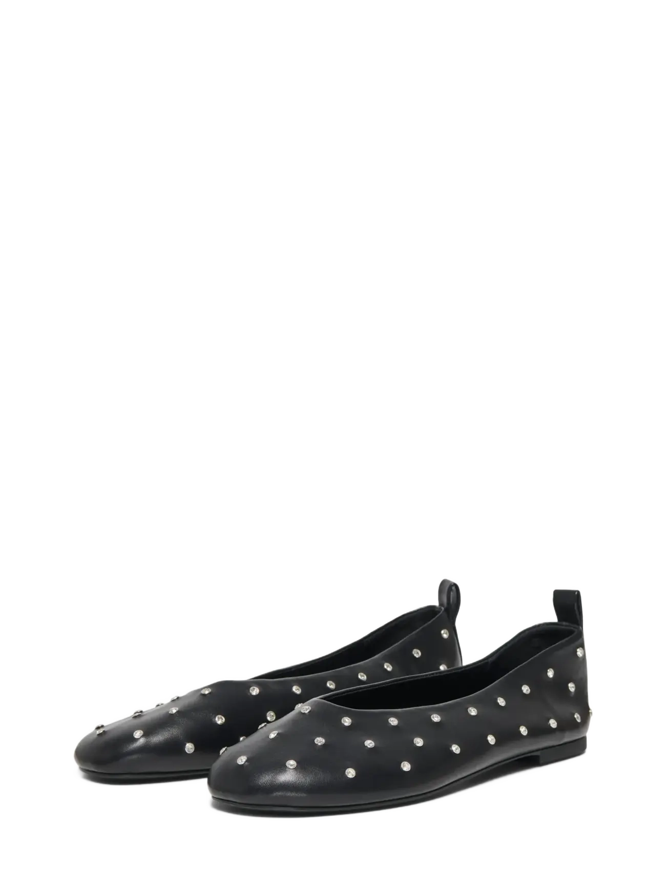 ONLY - ONLADRIANA-2 STUDS PU BALLERINA - speciella tillfällen - black - 2