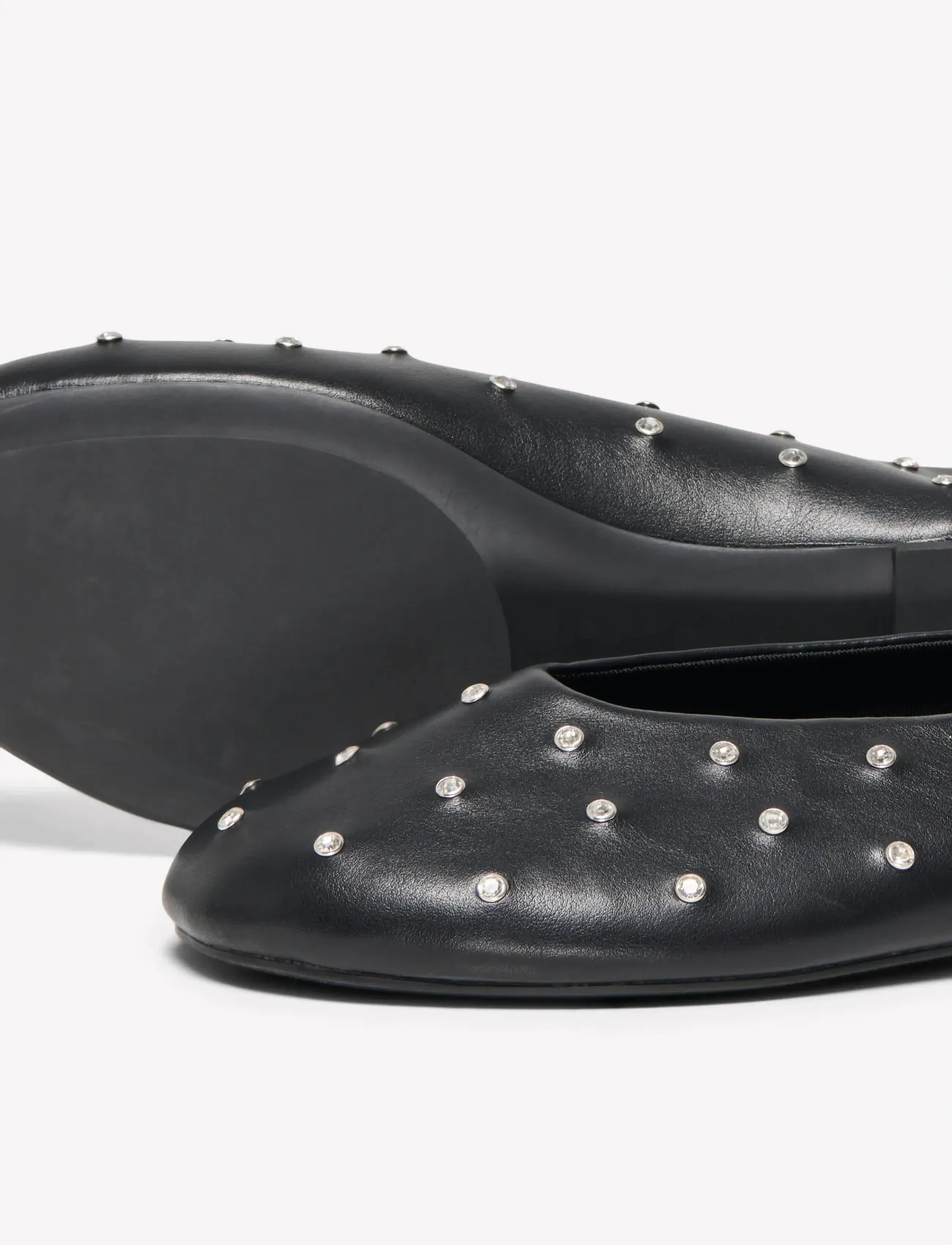 ONLY - ONLADRIANA-2 STUDS PU BALLERINA - speciella tillfällen - black - 3